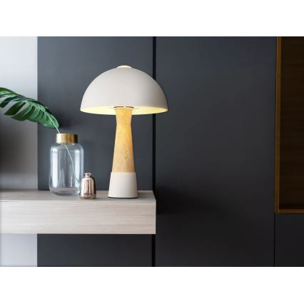 Globo - krémszínű asztali lámpa 1xE27ILLU/40W/230V