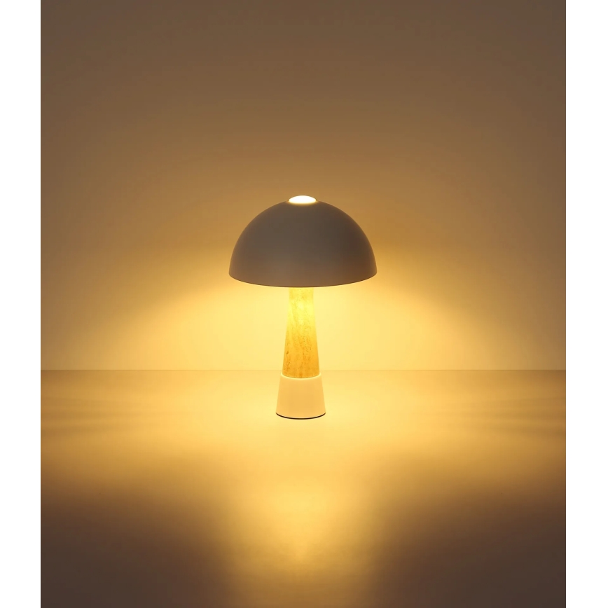Globo - krémszínű asztali lámpa 1xE27ILLU/40W/230V