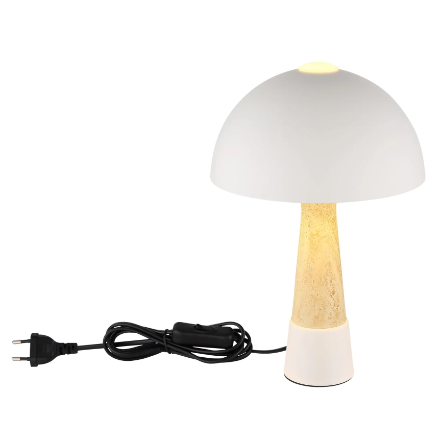 Globo - krémszínű asztali lámpa 1xE27ILLU/40W/230V