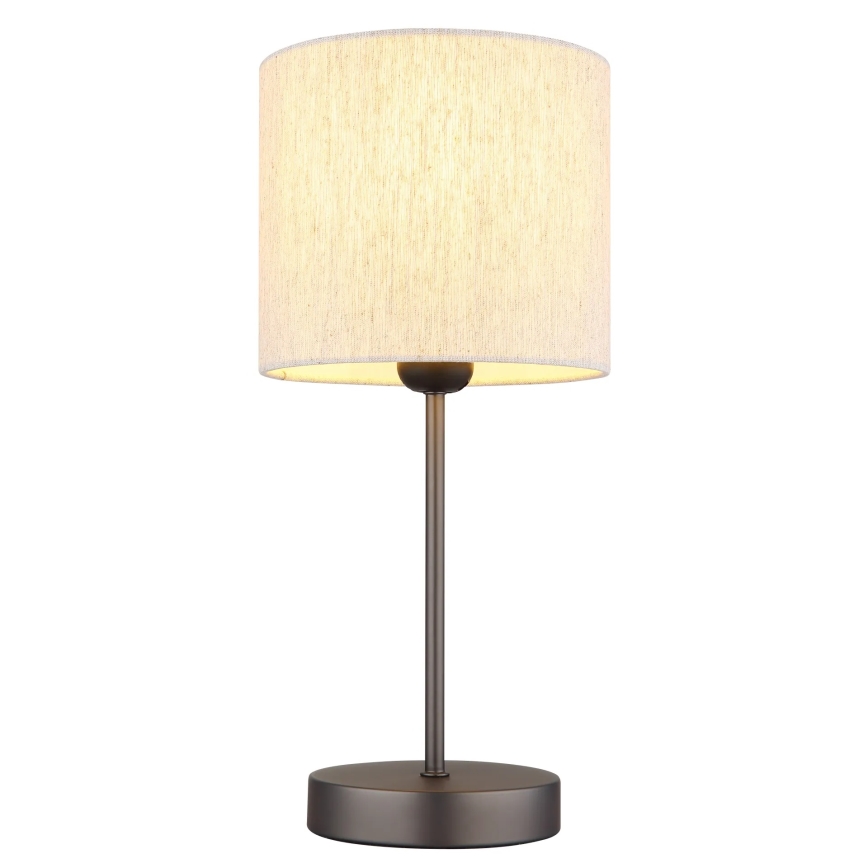 Globo - Asztali lámpa 1xE27/25W/230V fekete/bézs
