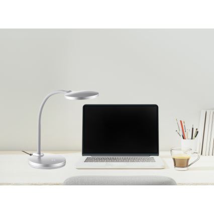 Globo - LED Dimmelhető érintős asztali lámpa LED/4W/230V ezüst