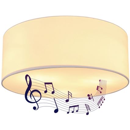 Globo 54004DL - Mennyezeti lámpa hangszóróval THERESA 3xE27/40W/230V