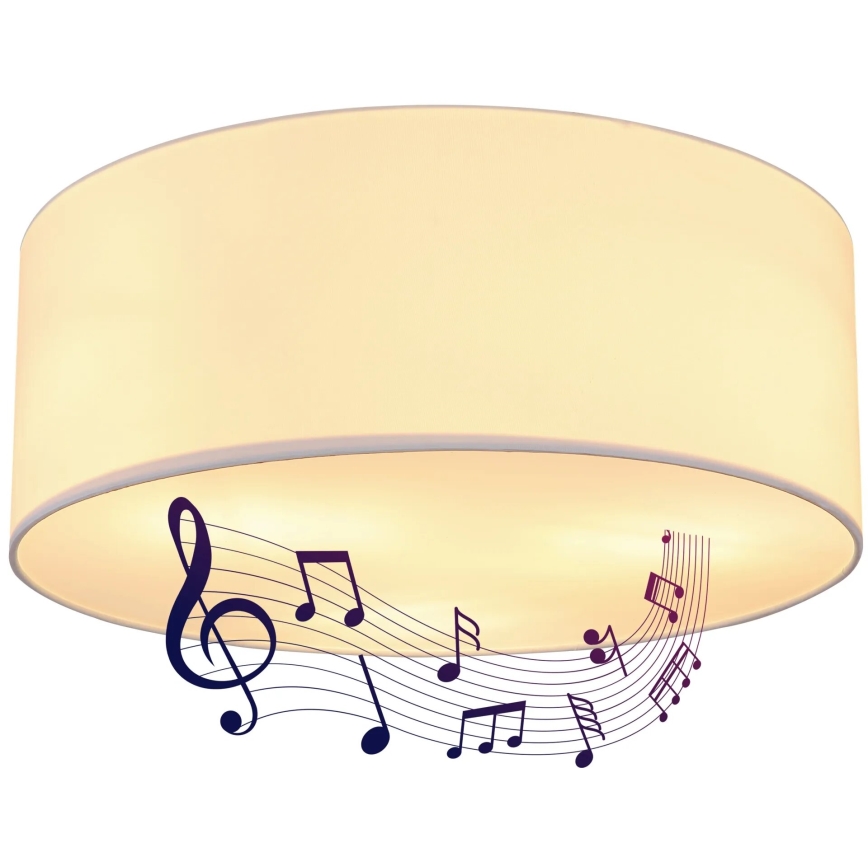 Globo 54004DL - Mennyezeti lámpa hangszóróval THERESA 3xE27/40W/230V