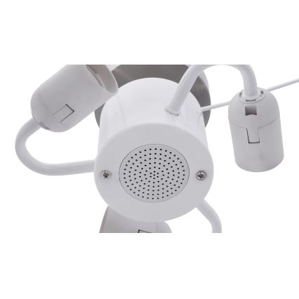 Globo 54004DL - Mennyezeti lámpa hangszóróval THERESA 3xE27/40W/230V