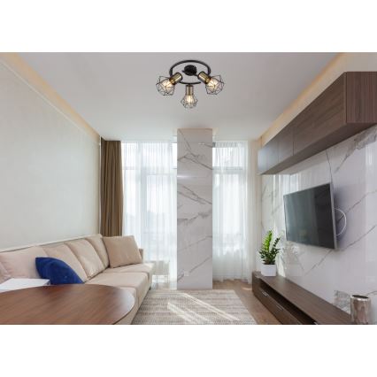 Globo - Spotlámpa PRISKA 3xE27/40W/230V