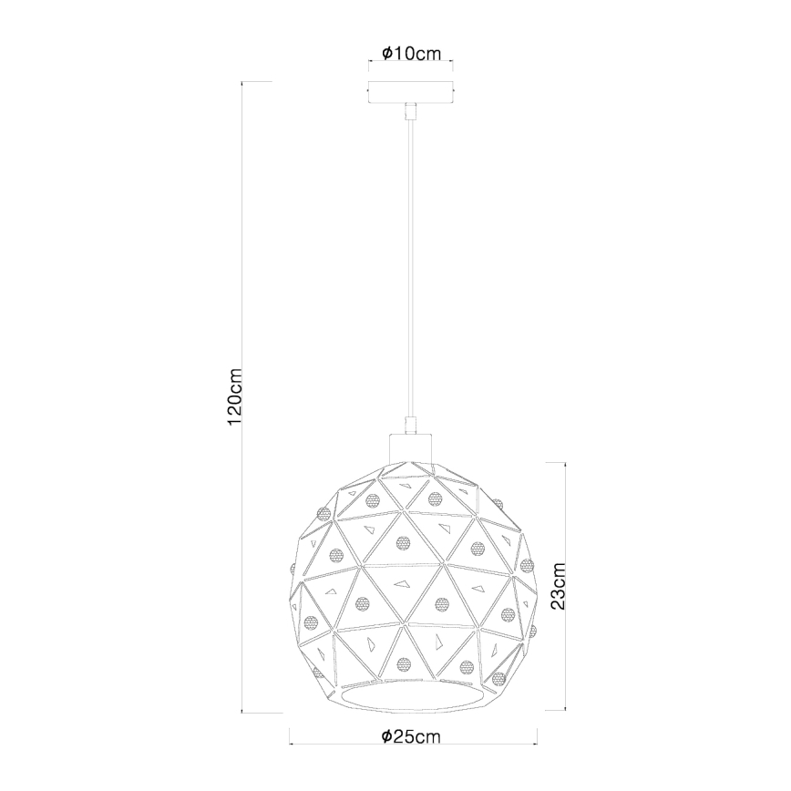 Globo 54029H - Csillár zsinóron JODIE 1xE27/60W/230V átm. 25 cm