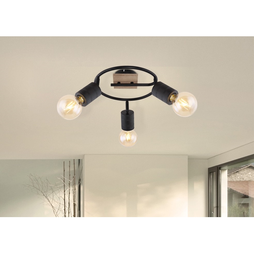 Globo - Spotlámpa 3xE27/60W/230V nyárfa