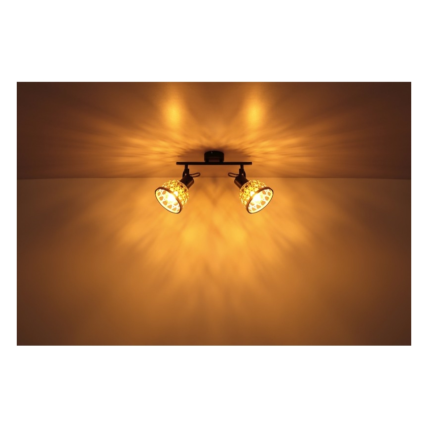 Globo - Spotlámpa 2xE27/15W/230V bambusz