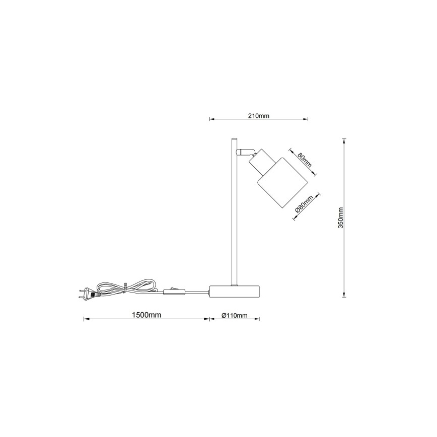 Globo - Asztali lámpa 1xE14/25W/230V