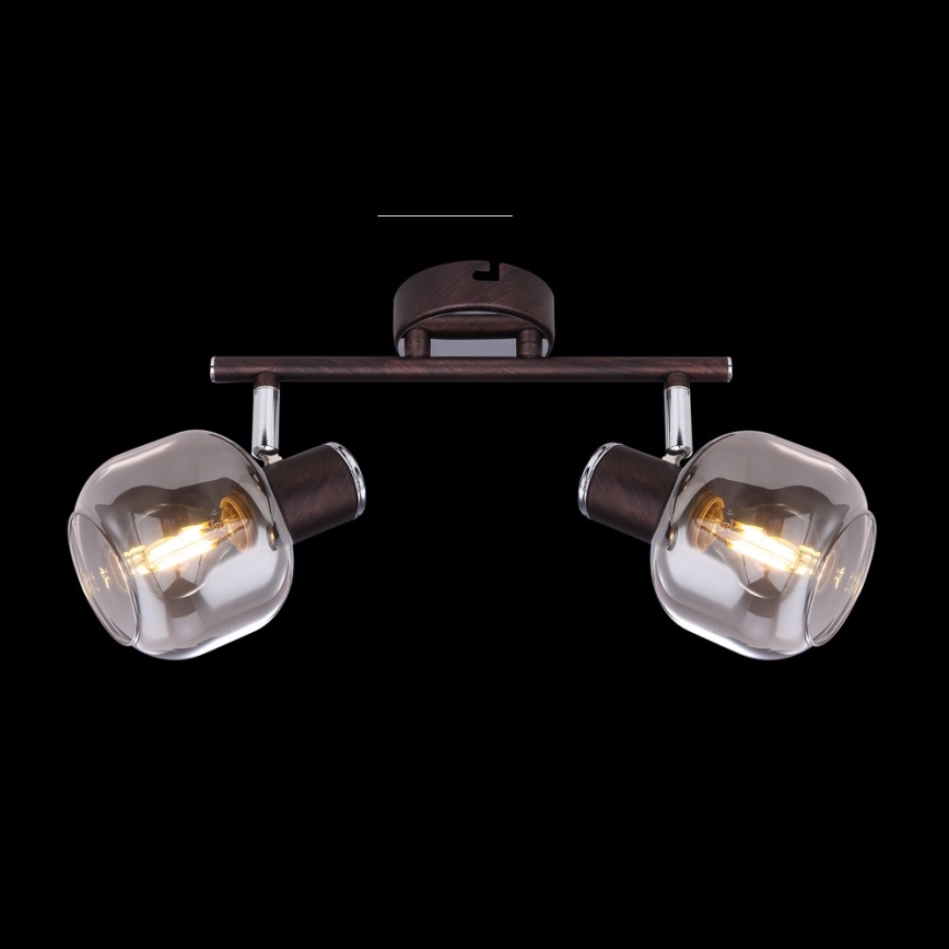Globo 54303-2 - Spotlámpa PALLO 2xE14/40W/230V