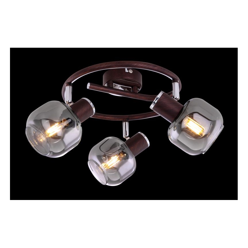 Globo 54303-3 - Spotlámpa PALLO 3xE14/40W/230V