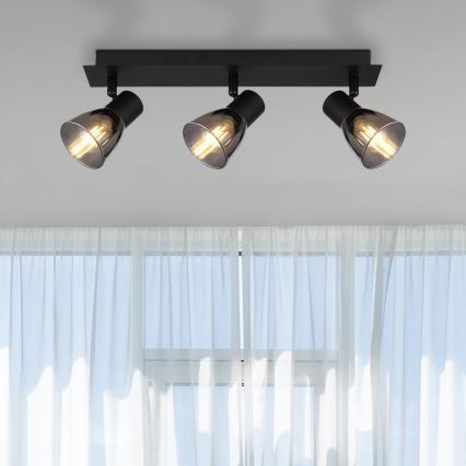 Globo - Spotlámpa 3xE14/40W/230V fekete