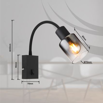 Globo - Rugalmas fali lámpa 1xE14/40W/230V