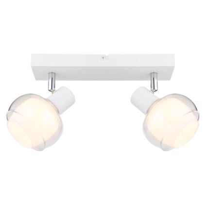 Globo - Irányítható spotlámpa 2xE14/40W/230V fehér