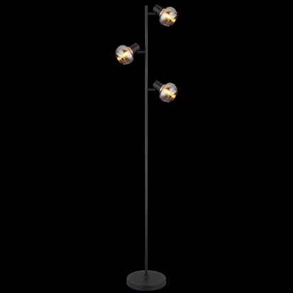 Globo - állólámpa 3xE14/40W/230V fekete