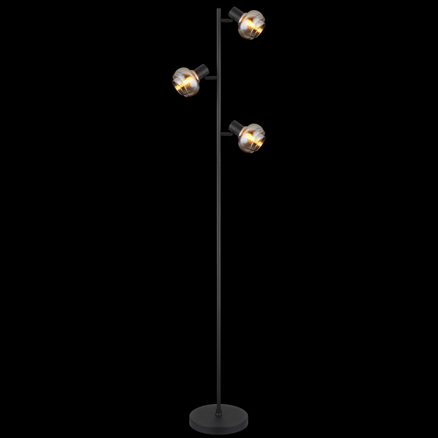 Globo - állólámpa 3xE14/40W/230V fekete