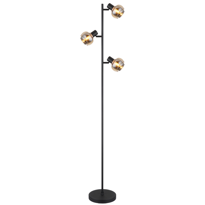 Globo - állólámpa 3xE14/40W/230V fekete