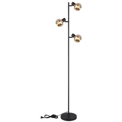 Globo - állólámpa 3xE14/40W/230V fekete