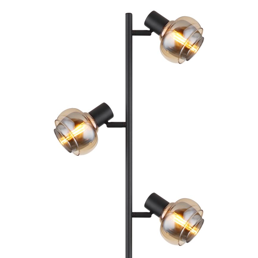 Globo - állólámpa 3xE14/40W/230V fekete