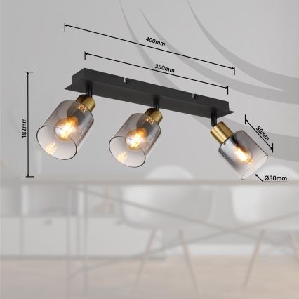 Globo - Spotlámpa 3xE14/25W/230V