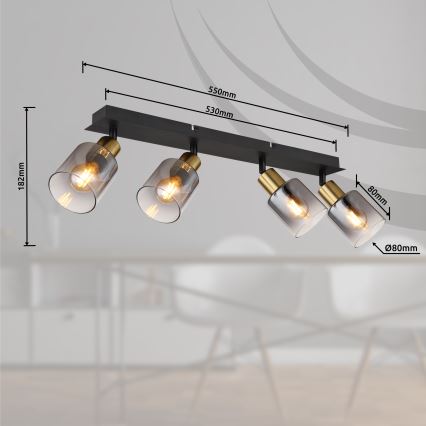 Globo - Spotlámpa 4xE14/25W/230V