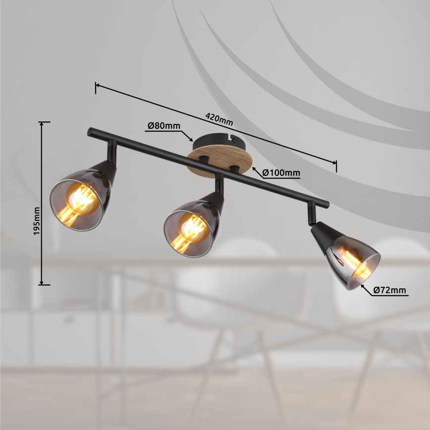 Globo - Spotlámpa 3xE14/25W/230V