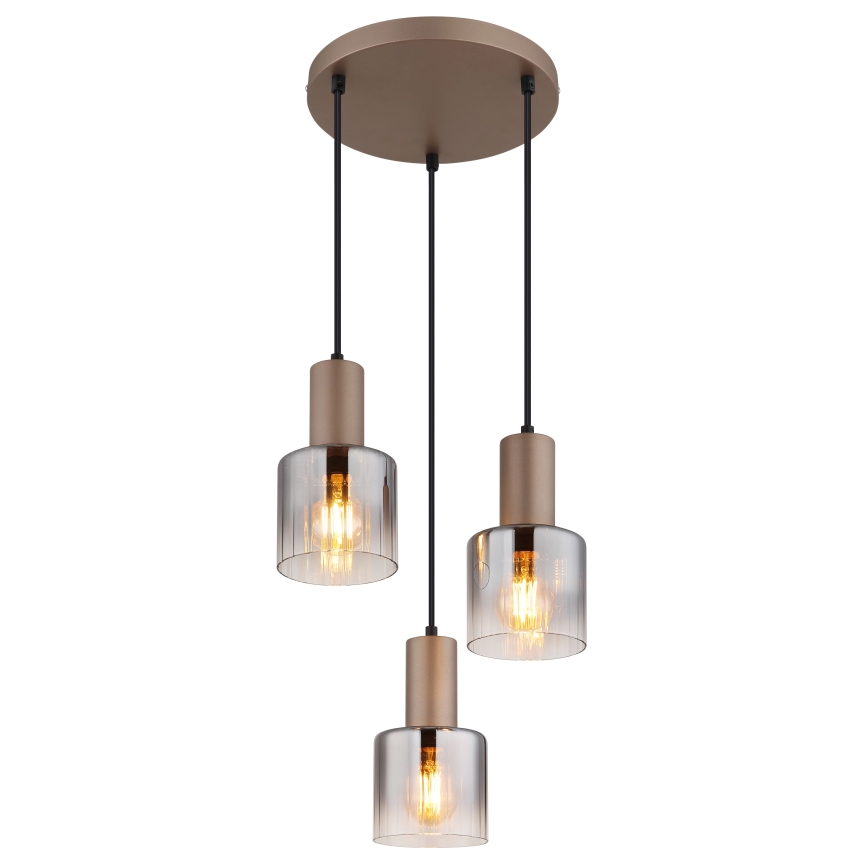 Globo - Kábelre függesztett lámpa 3xE27/40W/230V