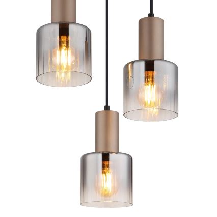 Globo - Kábelre függesztett lámpa 3xE27/40W/230V
