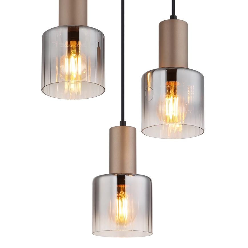 Globo - Kábelre függesztett lámpa 3xE27/40W/230V