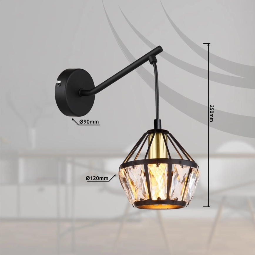 Globo 54359W - Fali lámpa LOIS 1xE14/40W/230V