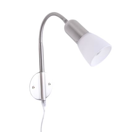 Globo - Rugalmas lámpa 1xE14/40W/230V matt króm