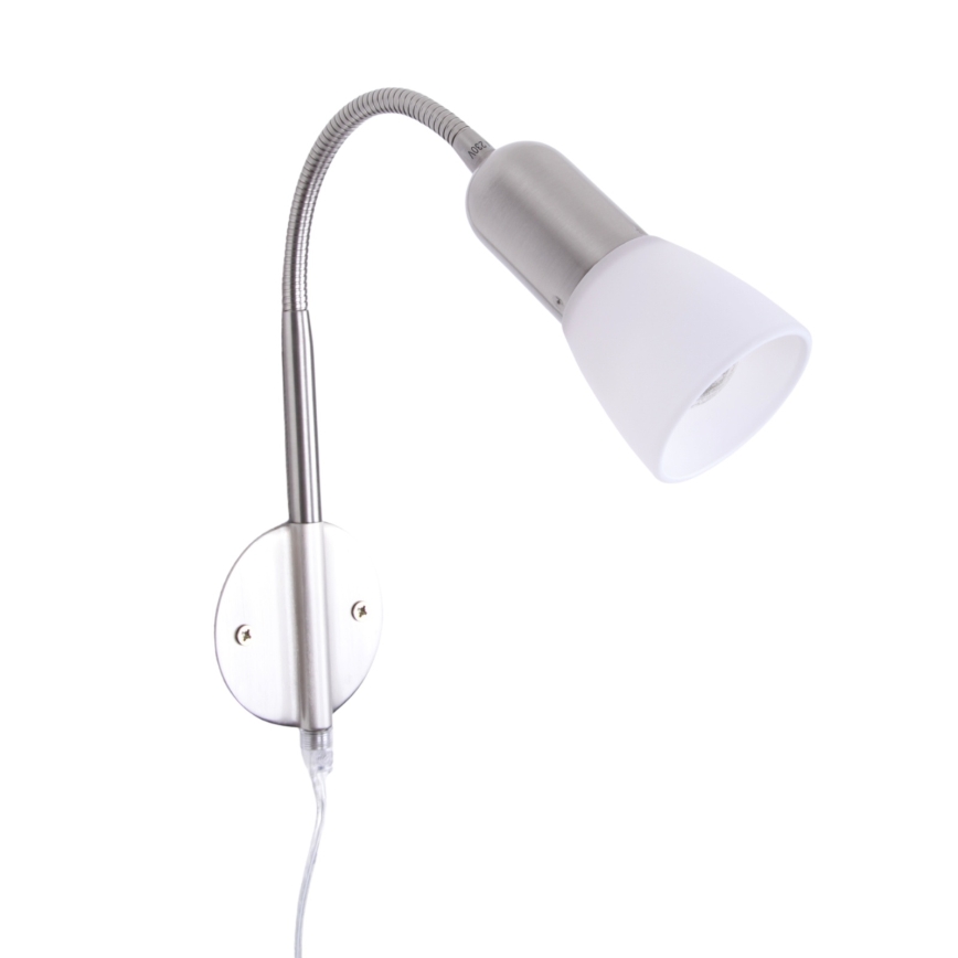 Globo - Rugalmas lámpa 1xE14/40W/230V matt króm