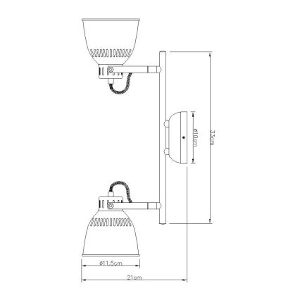 Globo - Spotlámpa 2xE14/40W/230V
