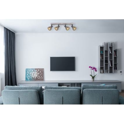 Globo - Spotlámpa 4xE27/40W/230V