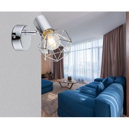 Globo - Fali spotlámpa 1xE14/40W/230V fényezett króm