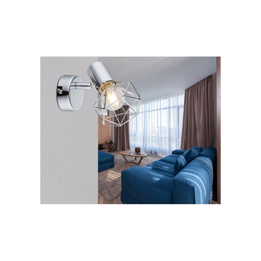Globo - Fali spotlámpa 1xE14/40W/230V fényezett króm
