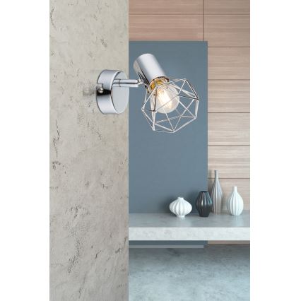 Globo - Fali spotlámpa 1xE14/40W/230V fényezett króm