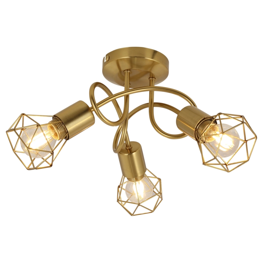 Globo - Csillár 3xE14/40W/230V arany