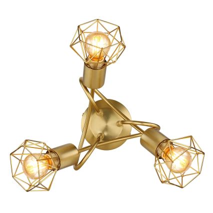 Globo - Csillár 3xE14/40W/230V arany