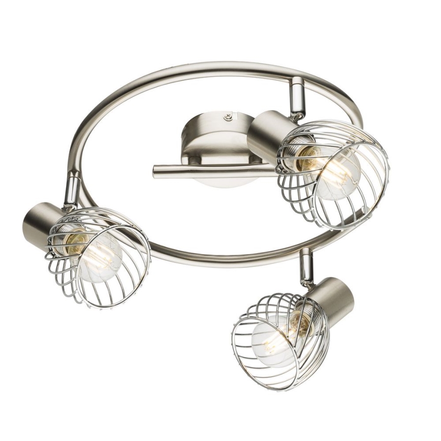 Globo - Spotlámpa 3xE14/40W/230V matt króm