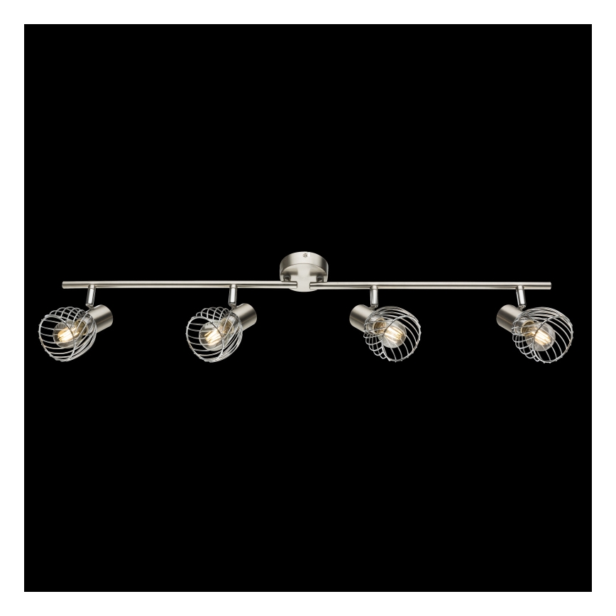 Globo - Spotlámpa 4xE14/40W/230V matt króm