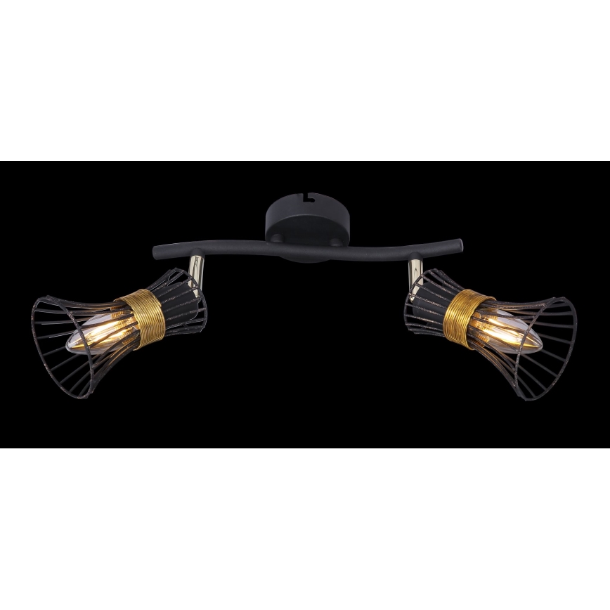 Globo 54814-2 - Spotlámpa PURRA 2xE14/40W/230V