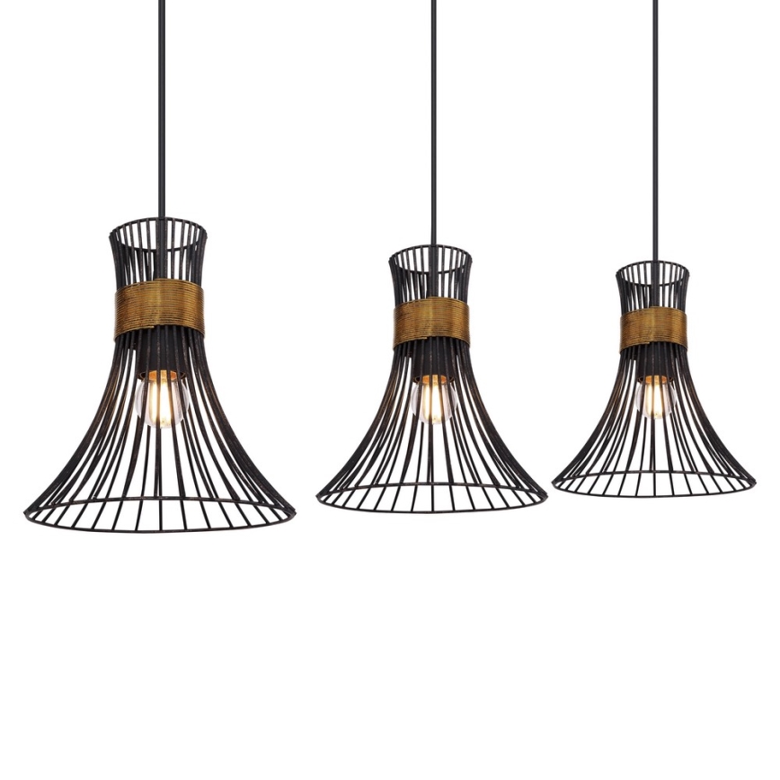 Globo 54814-3H - Csillár zsinóron PURRA 3xE27/60W/230V