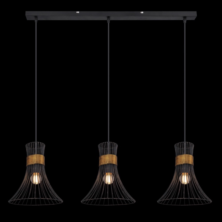 Globo 54814-3H - Csillár zsinóron PURRA 3xE27/60W/230V