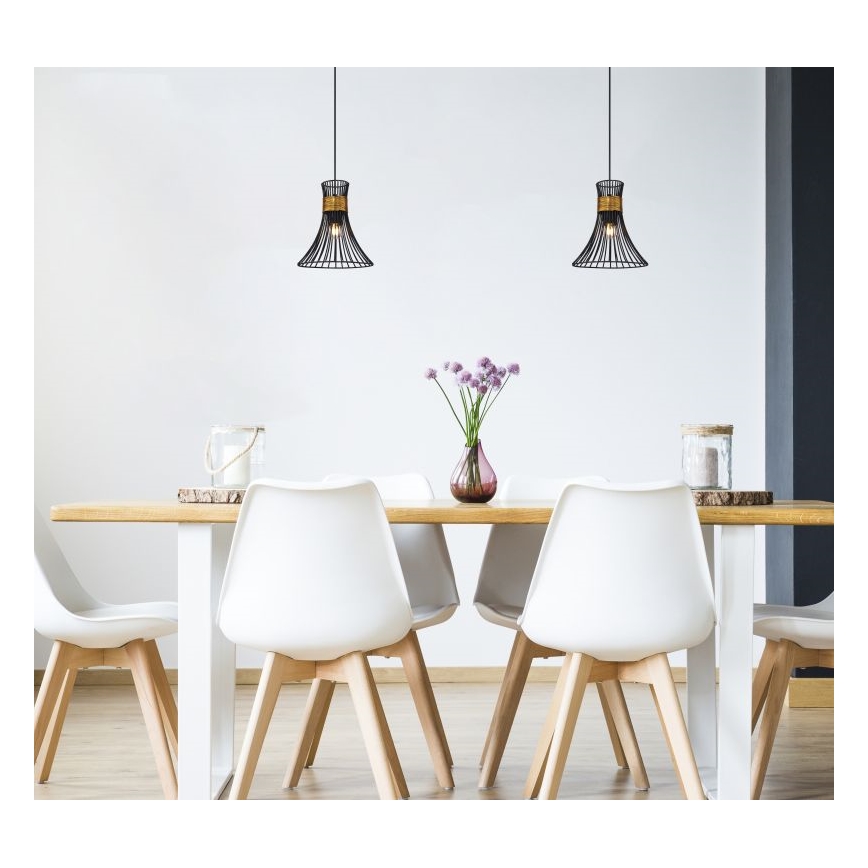 Globo 54814H - Csillár zsinóron PURRA 1xE27/60W/230V