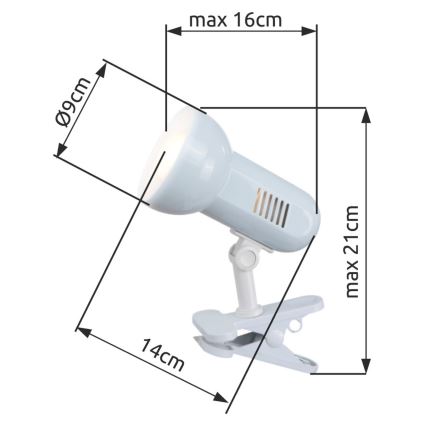 Globo 5496 - Asztali lámpa BASIC 1xE27/40W