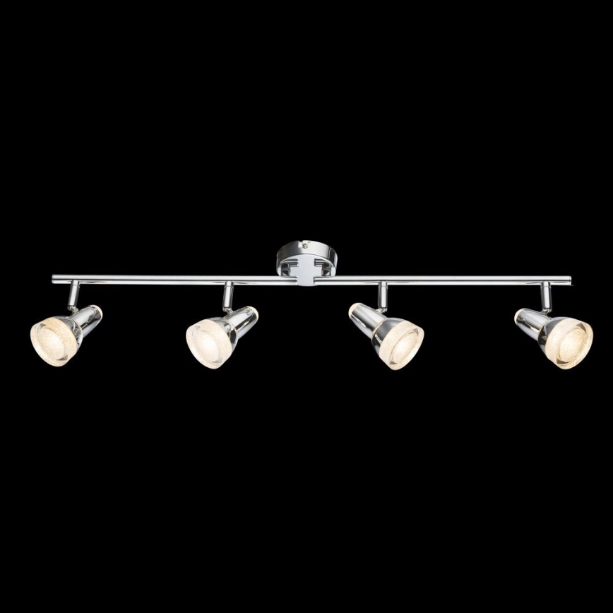 Globo - LED Spotlámpa 4xLED/4W/230V fényes króm