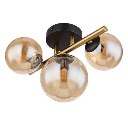 Globo - LED Felületre szerelhető csillár RIHA 3xG9/3,5W/230V réz