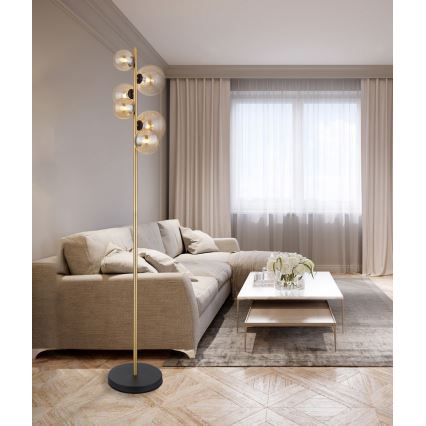 Globo - LED Állólámpa 6xG9/3W/230V sárgaréz