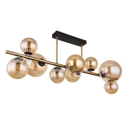 Globo - LED Csillár rúdon 9xG9/3W/230V sárgaréz